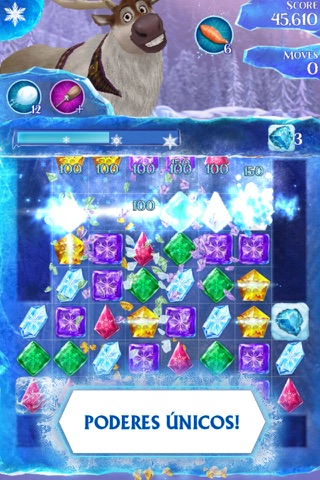 Disney Frozen Free Fall Game screenshot 3