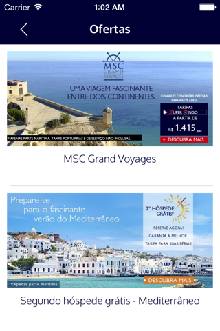 MSC Crociere, vacanze e viaggi screenshot 3