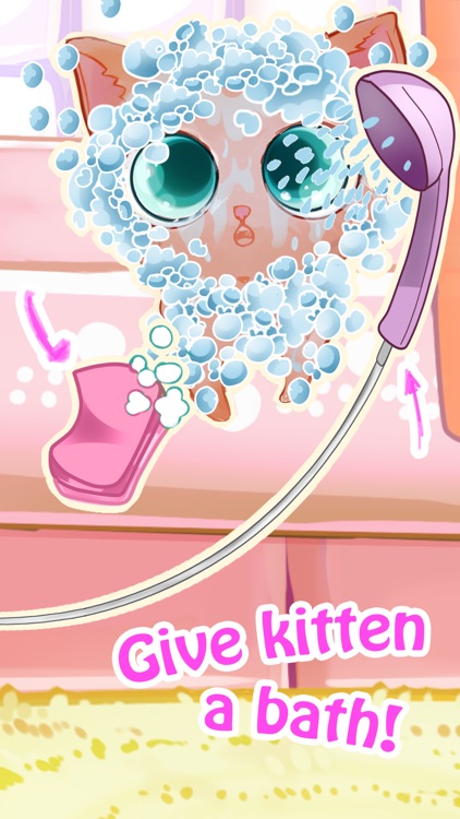 Cute: My Virtual Pet - Kitten Care, Bath, Cleanup & Makeover screenshot-3