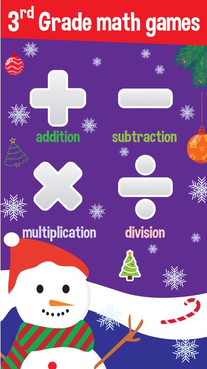 3rd grade math games - magic christmas star for fun kids