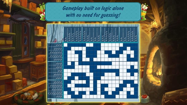 Christmas Griddlers: Journey to Santa — Picross mind numbers(圖5)-速報App