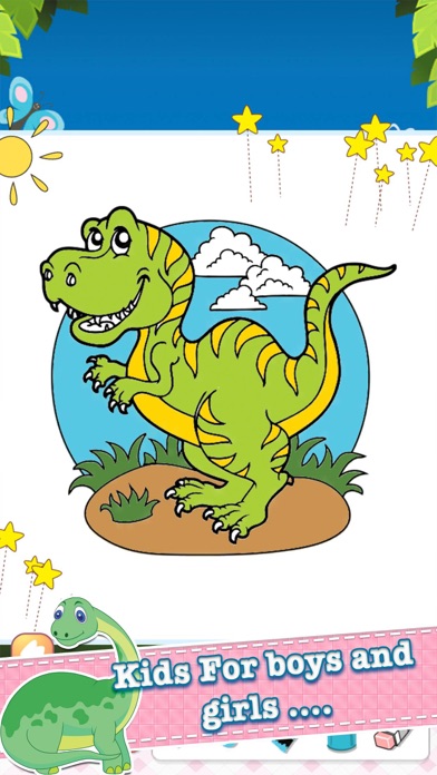 How to cancel & delete Dino Drawing Coloring Book Painting Pages from iphone & ipad 4