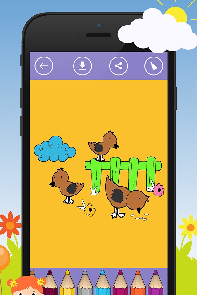 Coloring games for kids: Animal & Zoo screenshot 2
