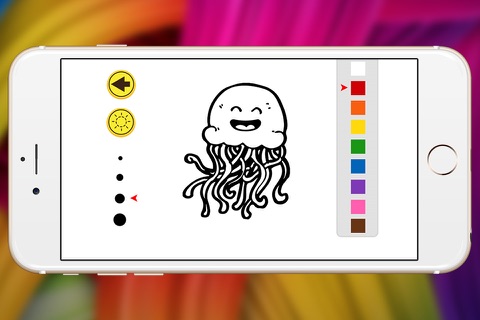 octopus and jelly fish coloring book show for kid screenshot 3