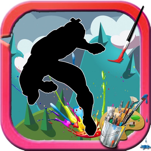 Painting kids Power rangers megaforce Edition iOS App