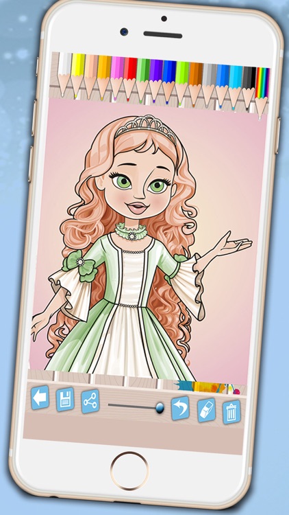 Princesses coloring book - Coloring pages fairy tale princesses for girls