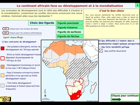 Croquis de géographie - Le continent africain face au développement et à la mondialisation screenshot 4