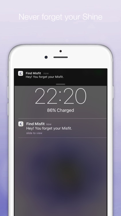 Keep Misfit - Shine Tracker and Reminder