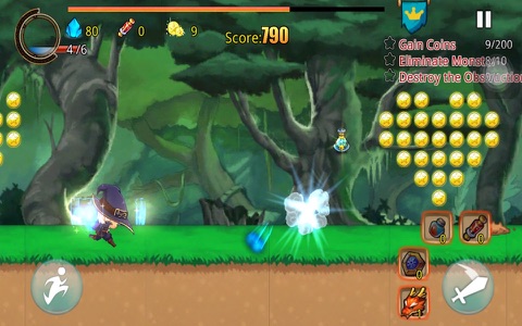 Ninja Fighter Parkour: New Forest Storm Adventure Run Game screenshot 4