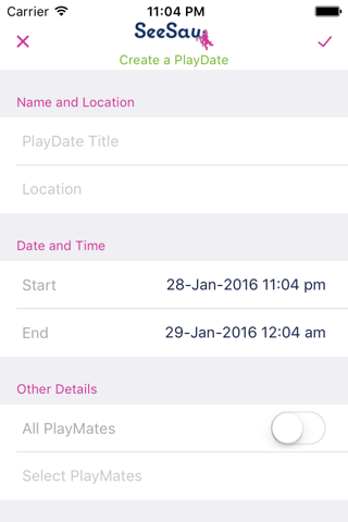 SeeSaw: A PlayDate Matchmaker screenshot 4