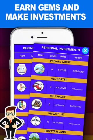 How to invest gems and not go bankrupt game screenshot 2
