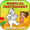 Musical Instrument Phonics Coloring Book: Learning English Vocabulary Free For Toddlers And Kids!