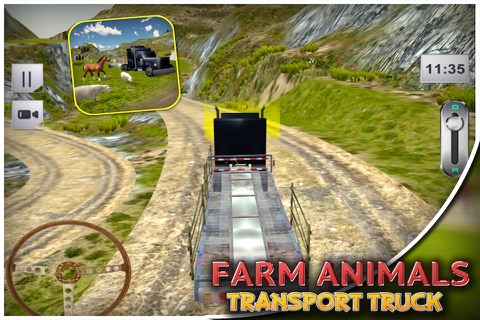 Farm Animal Transport Truck Simulator 3D screenshot 4