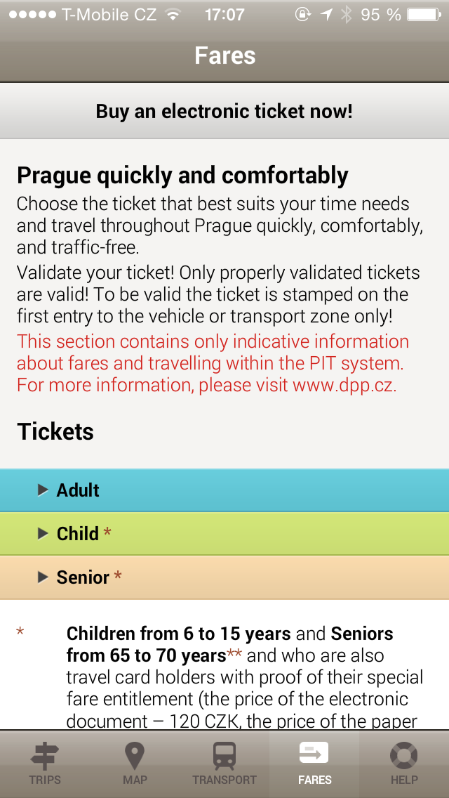 Prague Trips by Public Transport Screenshot 4