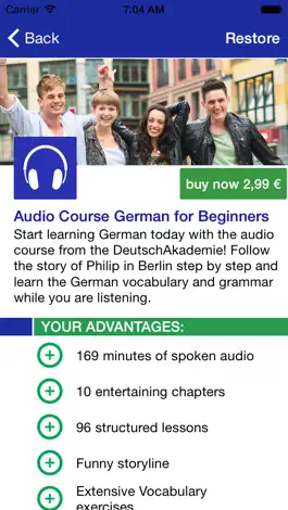 Game screenshot German Audio Course by DeutschAkademie hack