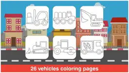 Game screenshot Little Trucks Colorbook Free by Tabbydo : Vehicles coloring app for kids & preschoolers hack