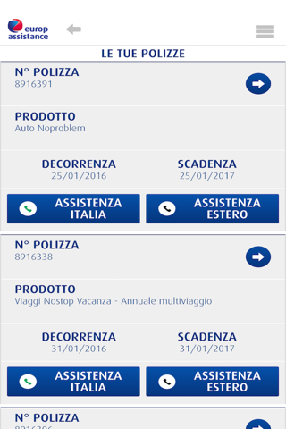 Europ Assistance Official App screenshot 2