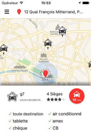 tedyCab - Commandez un taxi à Paris et en France screenshot 2