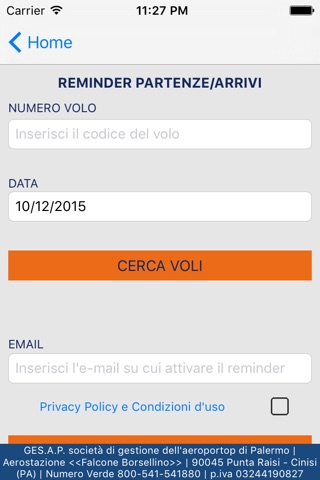Aeroporto di Palermo screenshot 3
