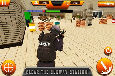 Swat force Sniper Subway Mission screenshot 2