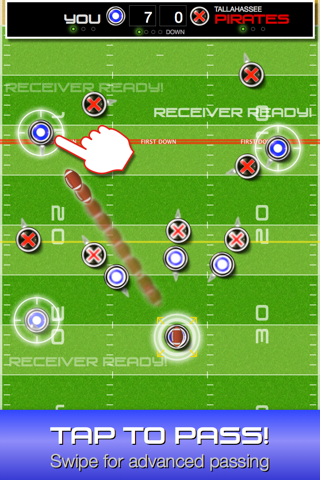 XO Football: A real football game, tap to run/pass/defend, 100's of plays, lots of AI teams & pure football strategy screenshot 3