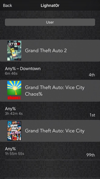 Browser for Speedrun.com