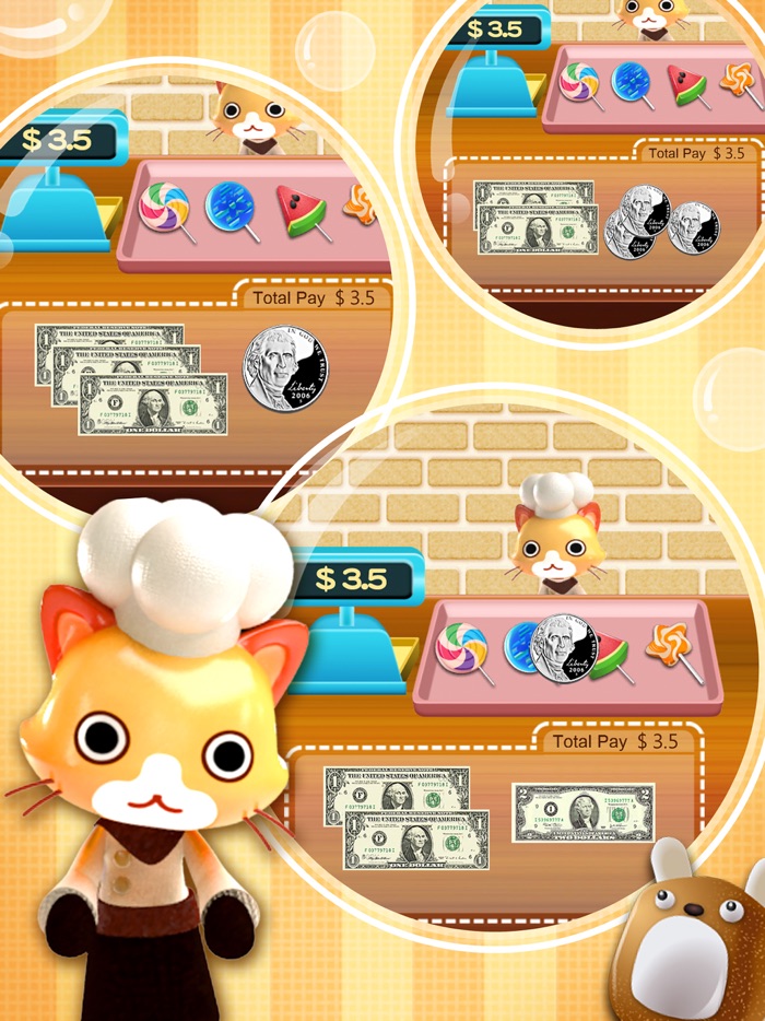 Bakery Shop 阿毛的糕點房 -生活中的錢幣數學Coin Math Game for kids