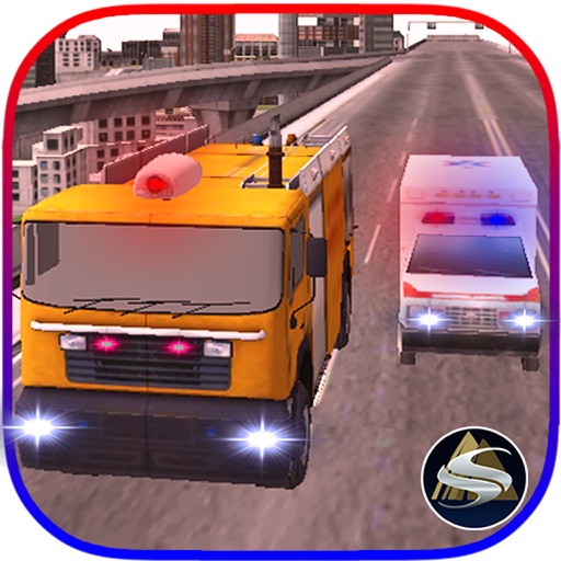 Ambulance 3D Firefighter Rescue Icon