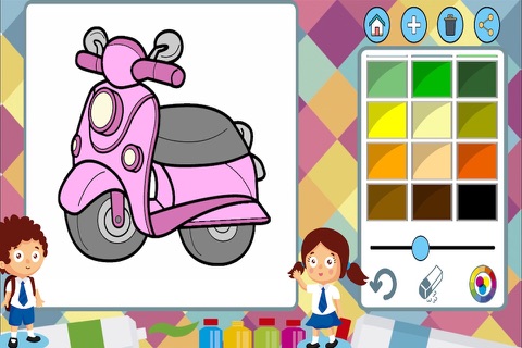 Cars coloring book to paint screenshot 3