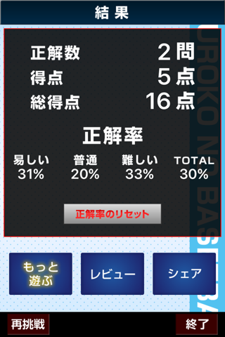 超クイズ for 黒子のバスケ screenshot 3