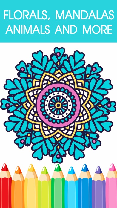 Mandala Coloring Book - Adult Colors Therapy Free Stress Relieving Pages 2 1.0 IOS -