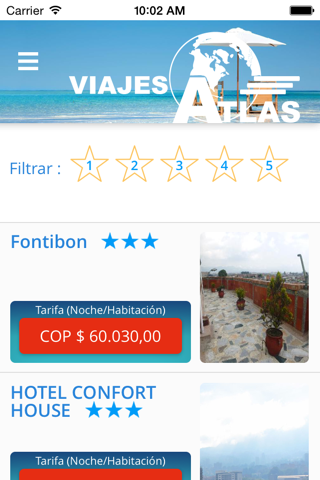 Viajes Atlas screenshot 3