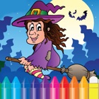 Halloween & Witch Coloring Book - Drawing Ghost for kids