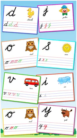 Game screenshot Cursive Writing Small Letters Free : Kids learn to write lowercase alphabets and shapes apk