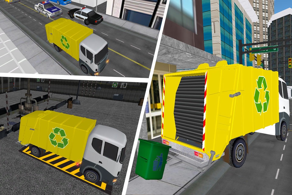 Modern City Garbage Dump Truck Driver 3D Simulator screenshot 2