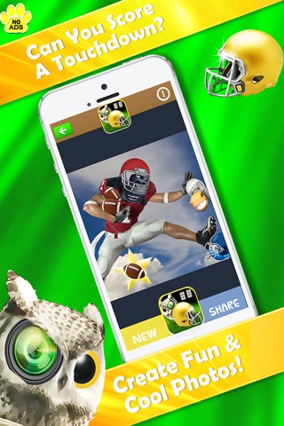 Football Zoo Owl Selfie Camera; 50+ Super Stickers screenshot 4