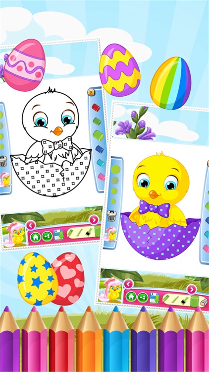 Easter Egg Coloring Book World Paint and Draw Game for Kids