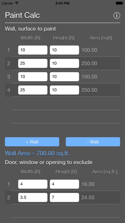 Paint Calculator Plus