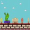 Help the Skating Frog get to his destination by avoiding the obstacles on his way