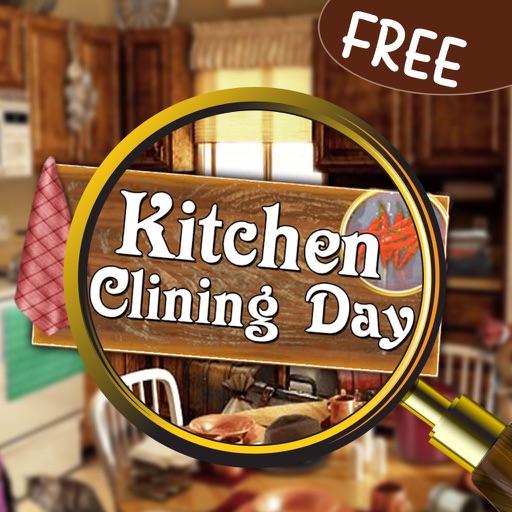 Free Kitchen Cleaning Day: Hidden Object Game icon