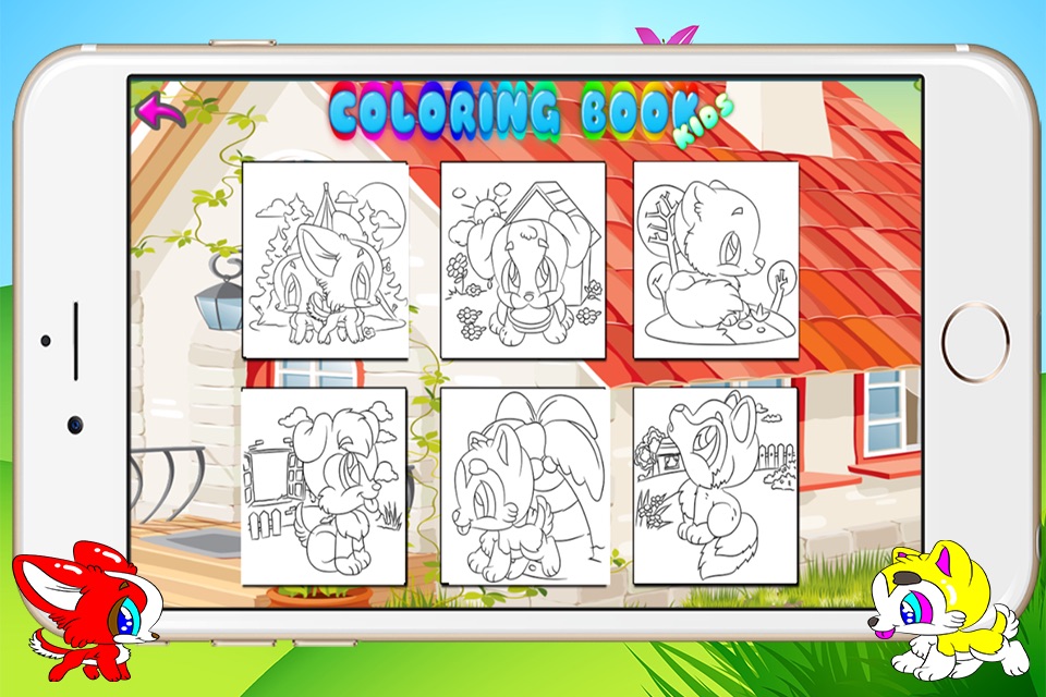 Kids Set Drawing Basics Dog Coloring Book screenshot 2