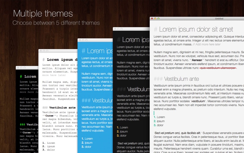 Writed Pro - for Word, OpenOffice, Markdown and RTF thumbnail 2