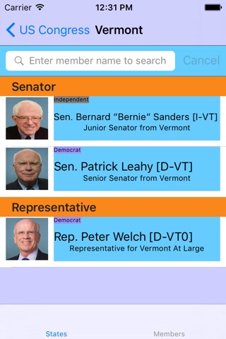 Congressional Leaders screenshot 2