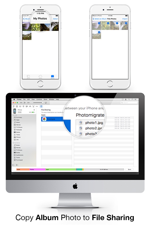 Photomigrate - Easily transfer photos & videos to camera roll screenshot 3