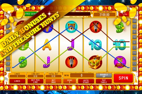 Lucky Wild Wolf Moon Casino: Free Slot Machines with Progressive Jackpot and Poker Bonus Chips screenshot 3