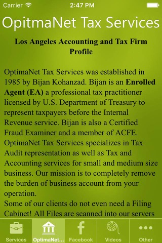 OptimaNet Tax Services screenshot 2