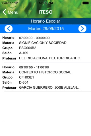 Mi ITESO screenshot 3