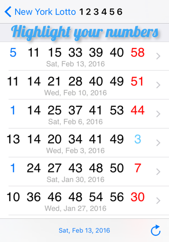 New York Lotto Results - náhled