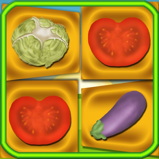 Vegetables Learn Memory Flash Cards icon