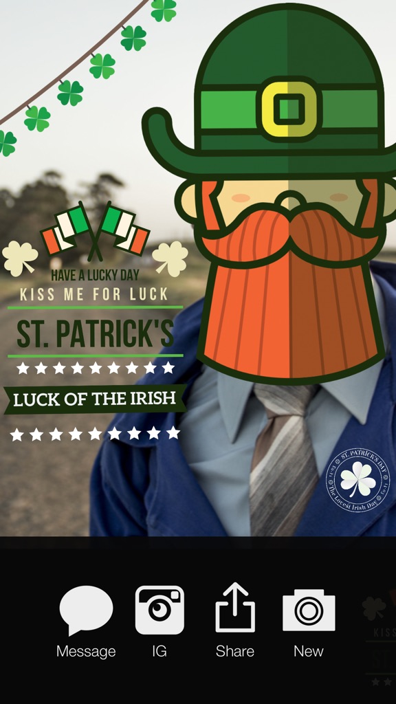 【图】LuckLuckLuck – St Patricks Irish Pride Everyday FREE Photo Stickers(截图1)